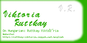 viktoria ruttkay business card